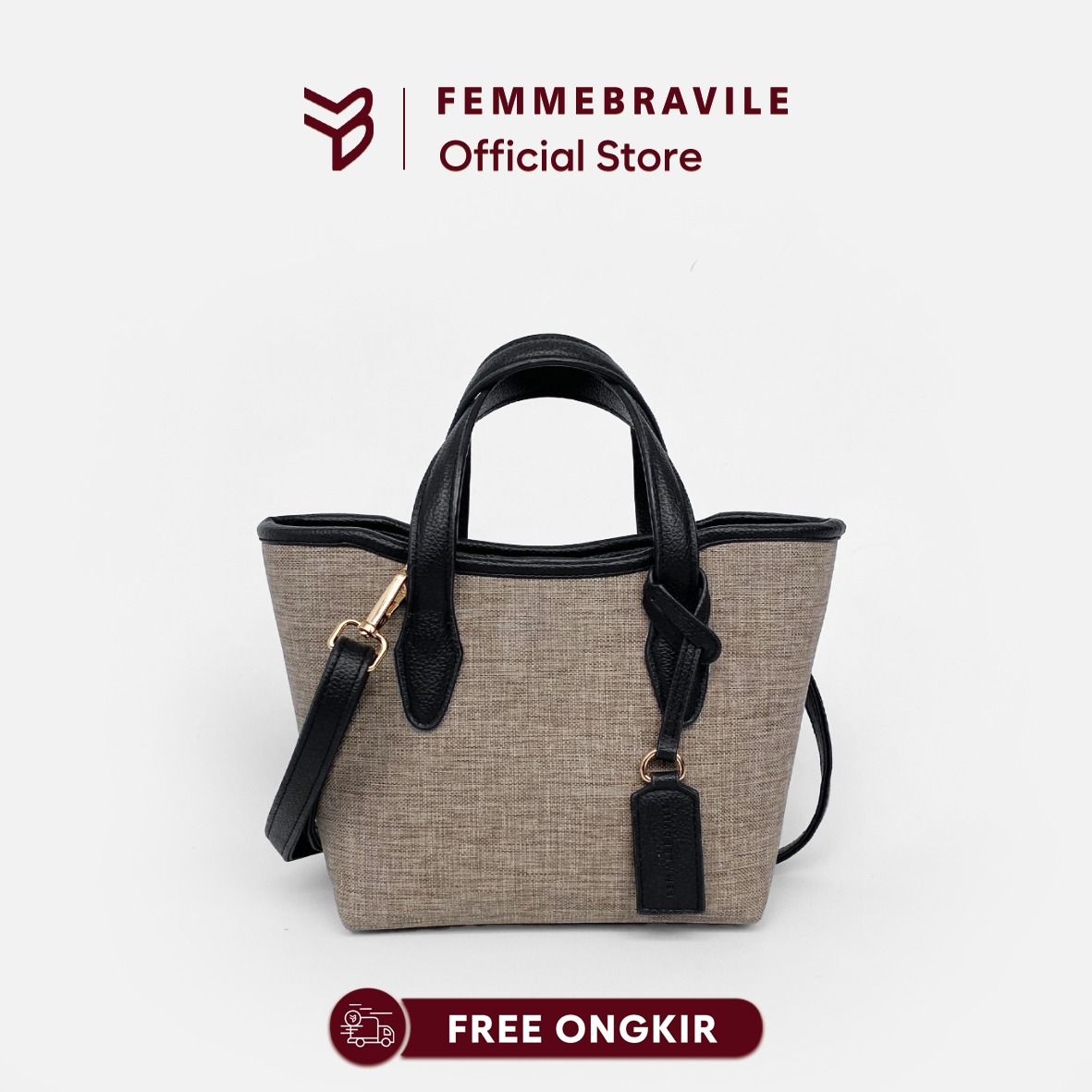 FEMMEBRAVILE Gaby Mini Totebag Wanita Slingbag Shoulder bag Tas Selempang Wanita Tas Bahu