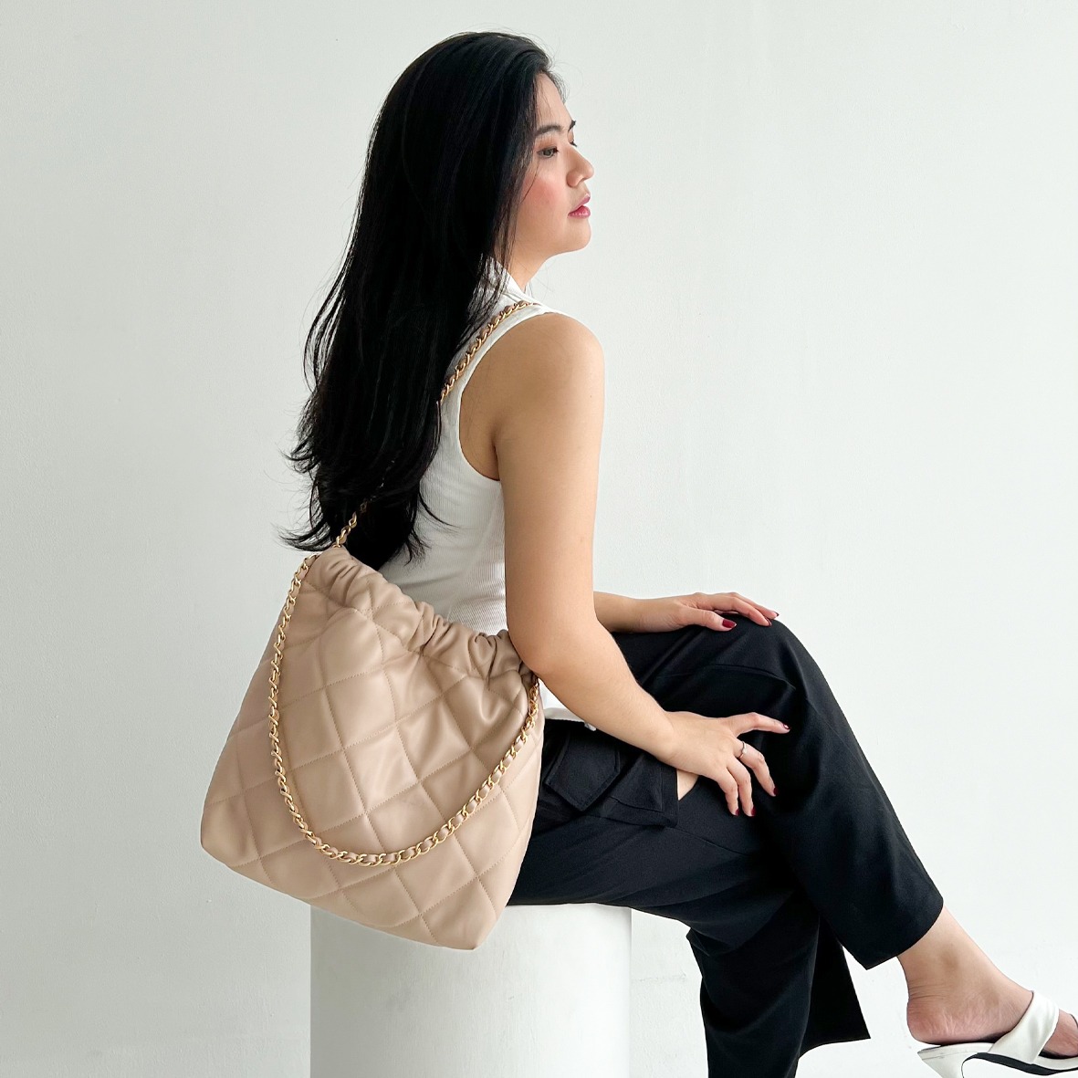 Femmebravile - Gretel Leather Small Bag - Tas Wanita - Shoulder Bag - Tas Bahu - Fashion Women