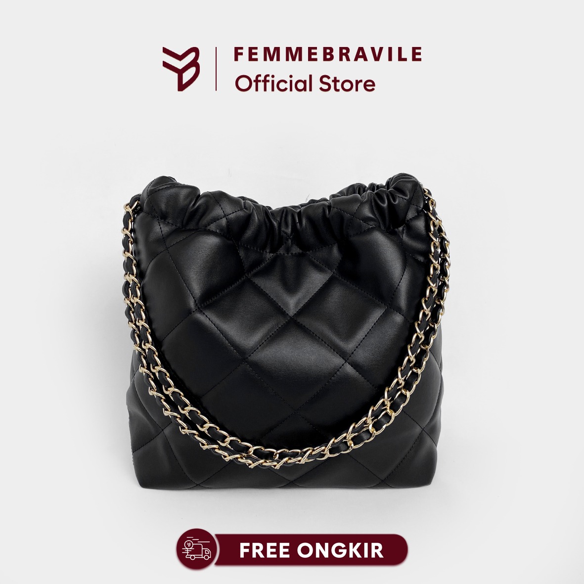 Femmebravile - Gretel Leather Small Bag - Tas Wanita - Shoulder Bag - Tas Bahu - Fashion Women