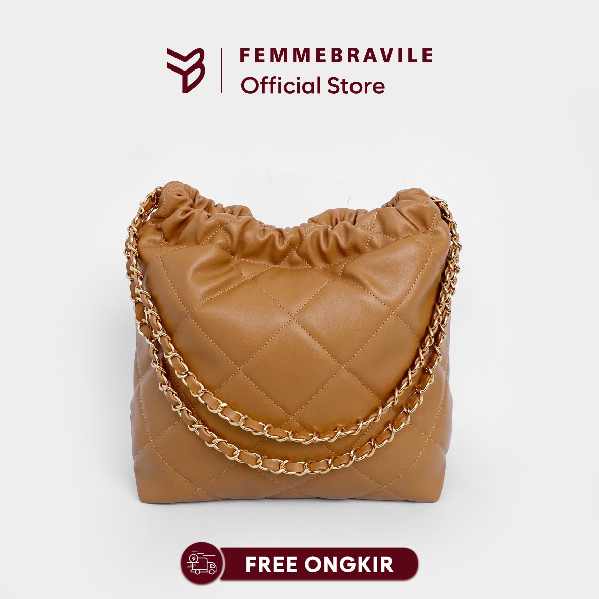 Femmebravile - Gretel Leather Small Bag - Tas Wanita - Shoulder Bag - Tas Bahu - Fashion Women