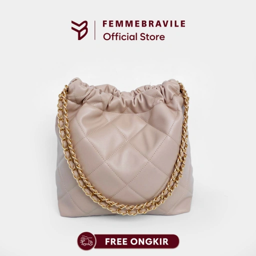 Image of Femmebravile - Gretel Leather Small Bag - Tas Wanita - Shoulder Bag - Tas Bahu - Fashion Women