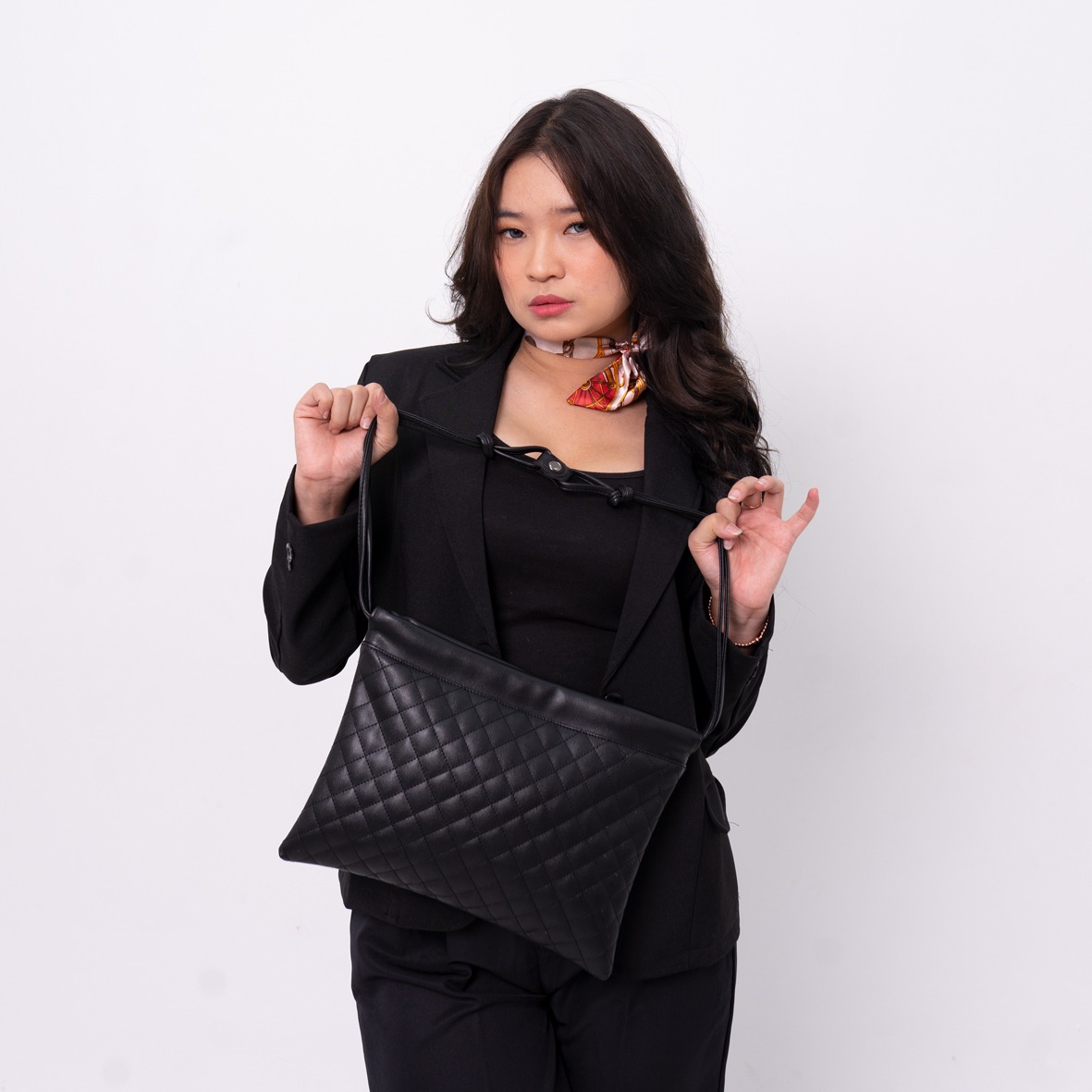 FEMMEBRAVILE Hanna Bag Tas Wanita Kekinian Shoulder Bag Kulit Sintetis Elegan 
