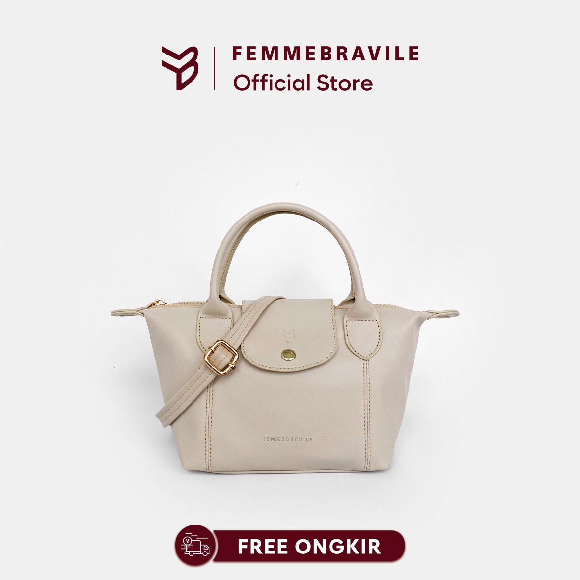 Femmebravile - Jennie Bag - Tas Selempang Wanita - SlingBag - Tas Wanita - Mini Tote - Fashion Women