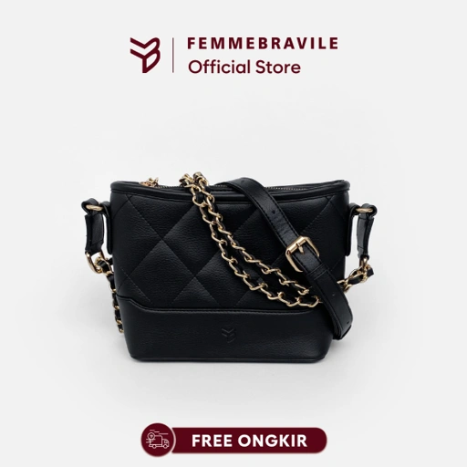 Image of Femmebravile - Tas Selempang Wanita - Slingbag - Long Shoulderbag - Fashion Women - Kara Leather Bag