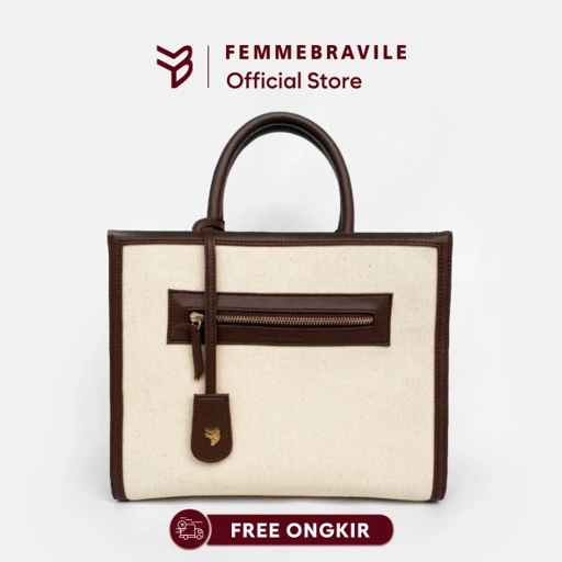Image of Femmebravile - Letta Canvas M - Tas Selempang Wanita - Sling bag - Shoulder bag - Fasion Women