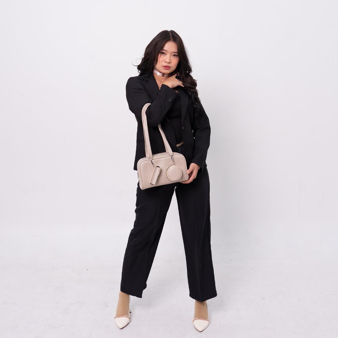 FEMMEBRAVILE Miko Bag Wanita Elegan Model Terbaru Mini Sling Bag Multifungsi Shoulder Bag