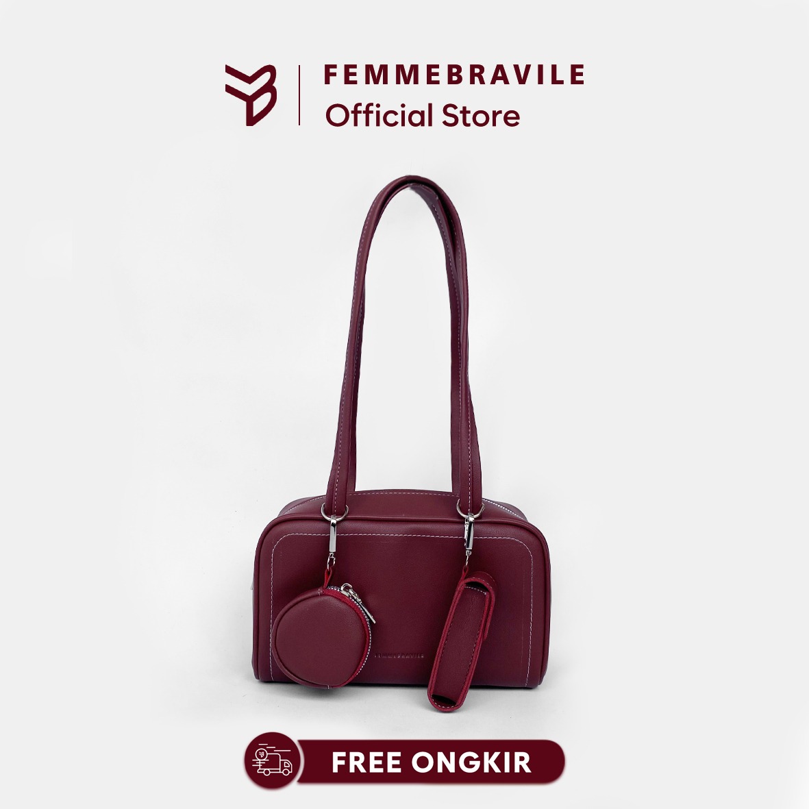 FEMMEBRAVILE Miko Bag Wanita Elegan Model Terbaru Mini Sling Bag Multifungsi Shoulder Bag