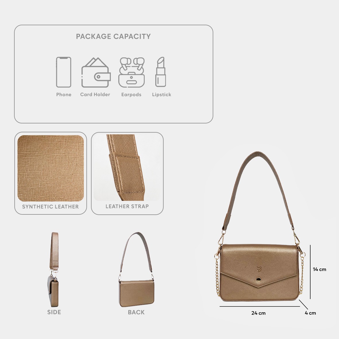 FEMMEBRAVILE Sling Bag Tas Selempang Wanita Fashion Women Shoulder bag Natali Bag