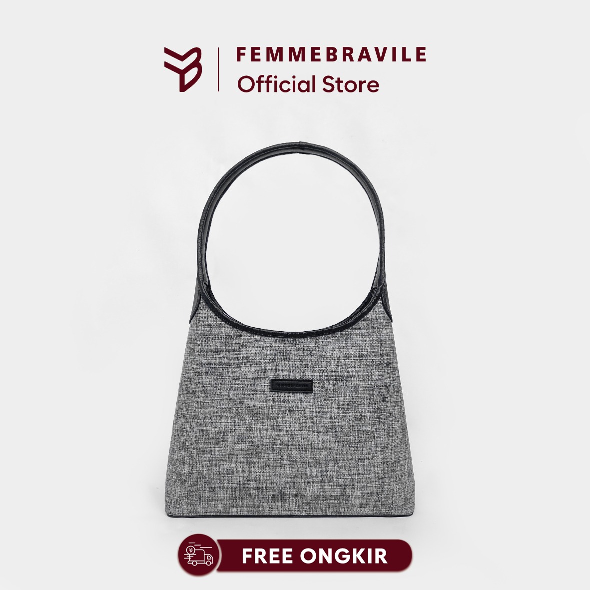 Femmebravile Olivia Bag Shoulder Bag - Model Minimalis - Bahan Kanvas Premium - Model Terbaru - Fashion Women