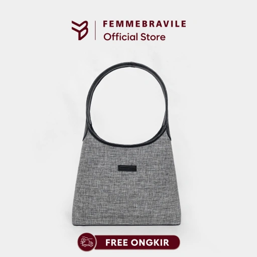 Image of Femmebravile Olivia Bag Shoulder Bag - Model Minimalis - Bahan Kanvas Premium - Model Terbaru - Fashion Women