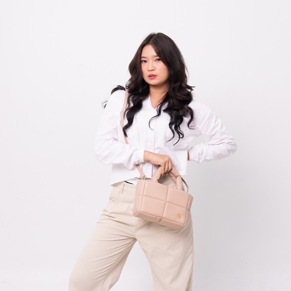 FEMMEBRAVILE Sling Bag Tas Selempang Wanita Fashion Women Shoulder bag Puffy Bag