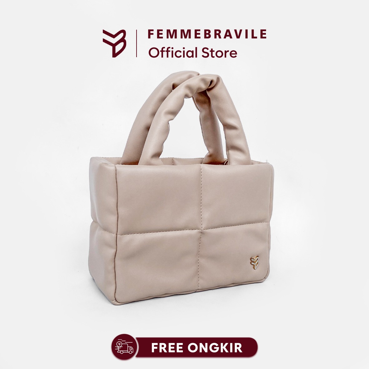 FEMMEBRAVILE Sling Bag Tas Selempang Wanita Fashion Women Shoulder bag Puffy Bag