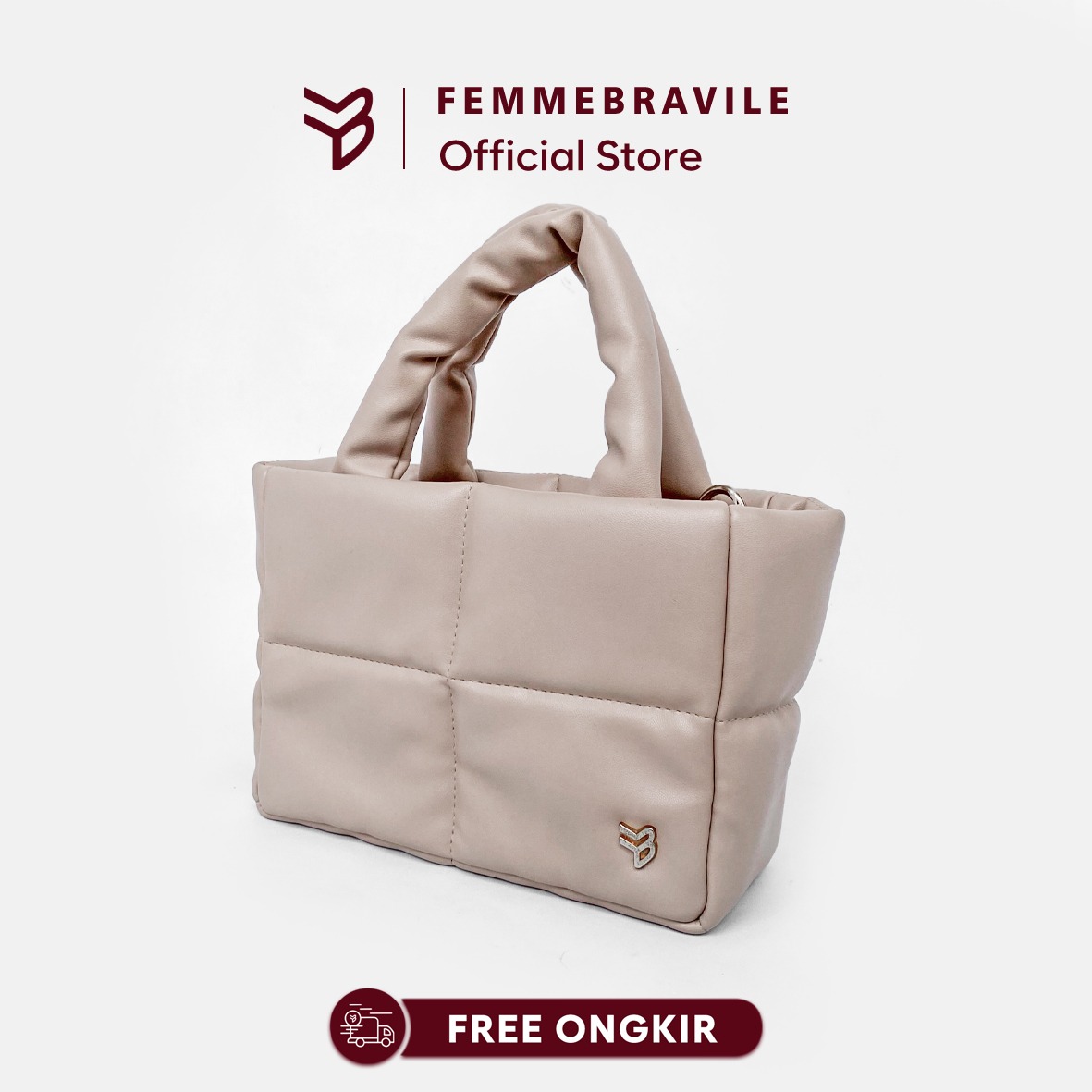 FEMMEBRAVILE Sling Bag Tas Selempang Wanita Fashion Women Shoulder bag Puffy Bag