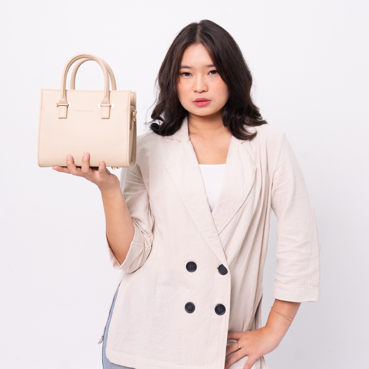 FEMMEBRAVILE Sandara Mini Leather Tas Wanita Sling bag Shoulder bag Tas Selempang Wanita