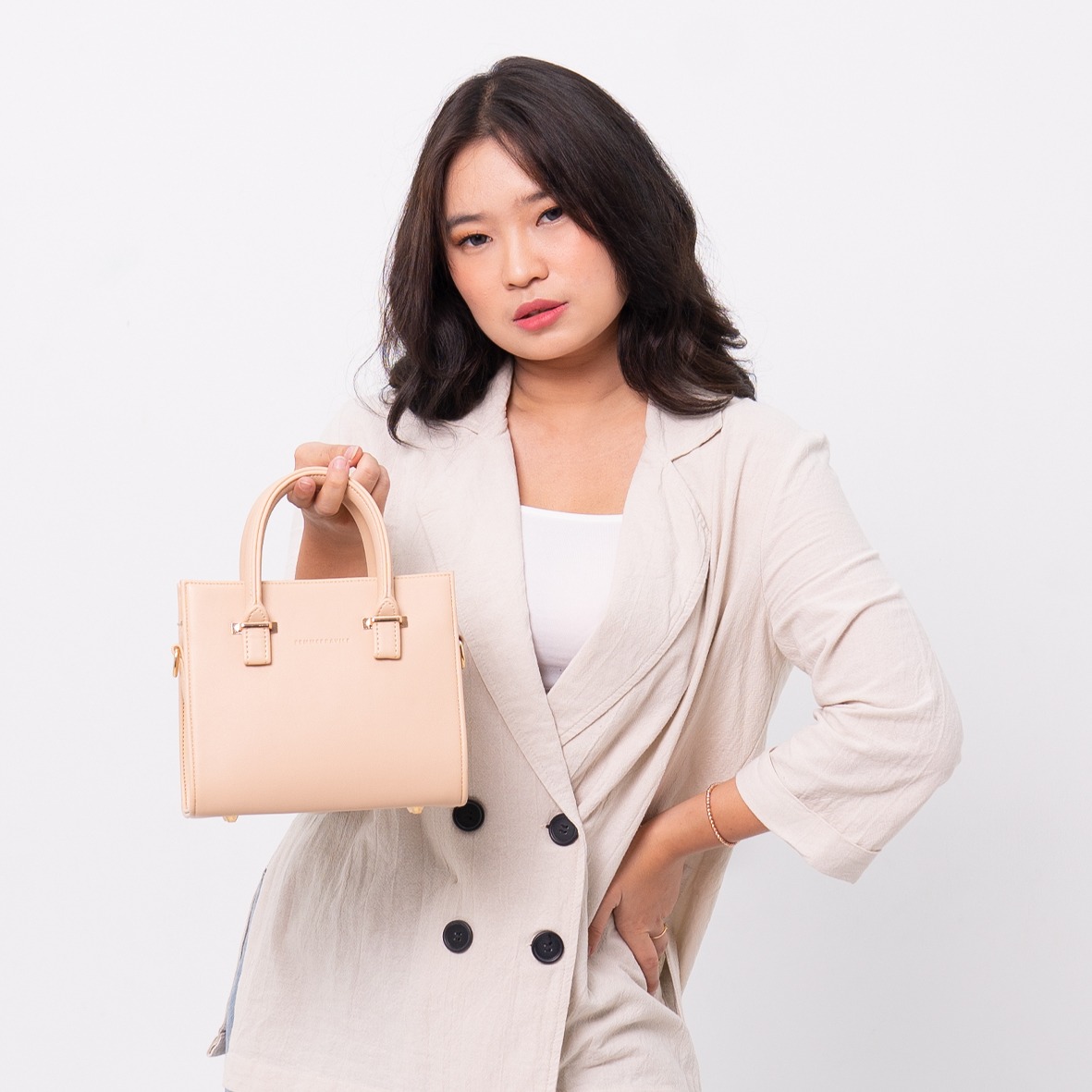 FEMMEBRAVILE Sandara Mini Leather Tas Wanita Sling bag Shoulder bag Tas Selempang Wanita