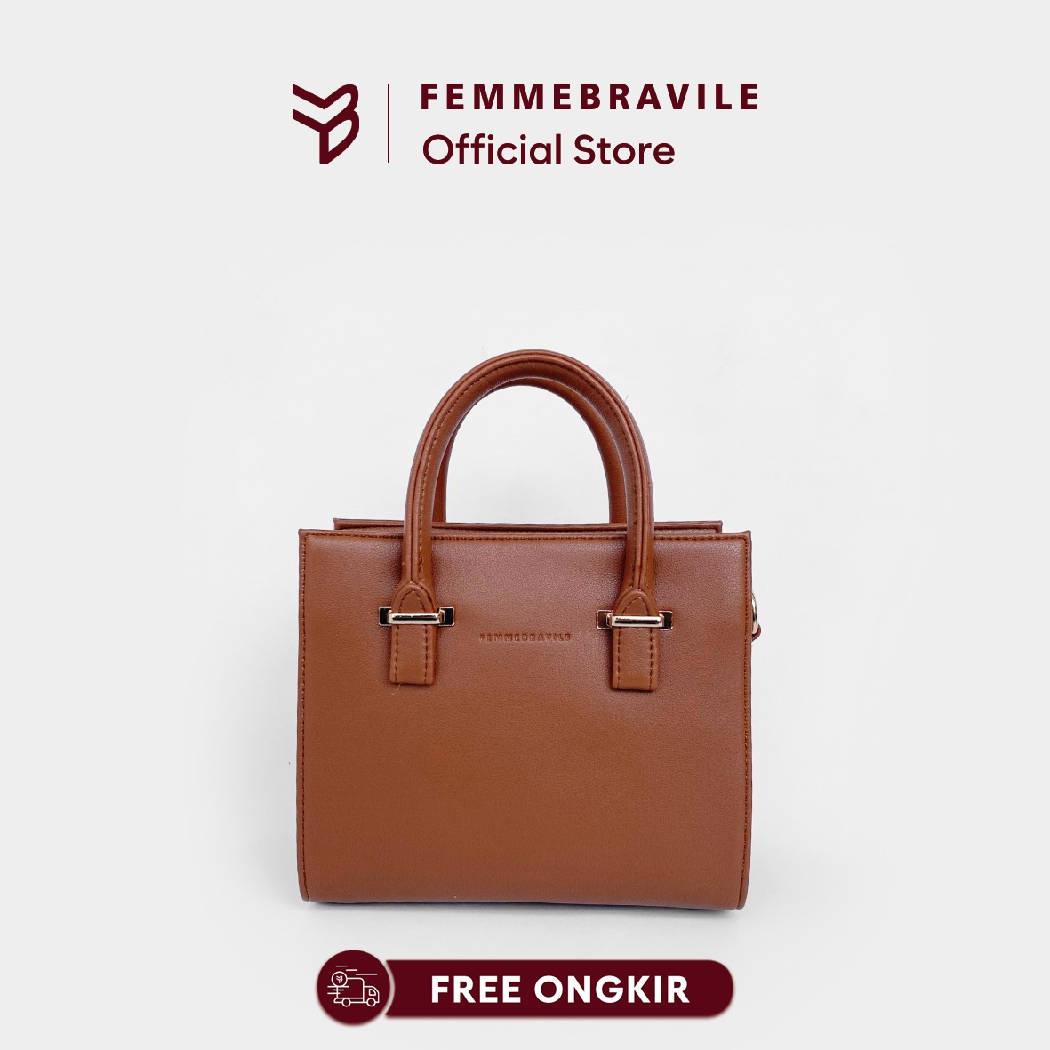 FEMMEBRAVILE Sandara Mini Leather Tas Wanita Sling bag Shoulder bag Tas Selempang Wanita