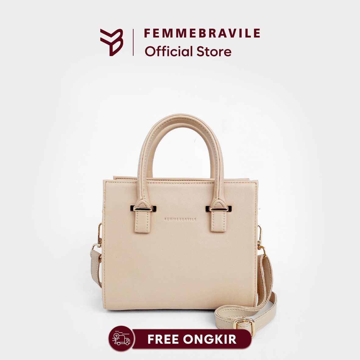FEMMEBRAVILE Sandara Mini Leather Tas Wanita Sling bag Shoulder bag Tas Selempang Wanita