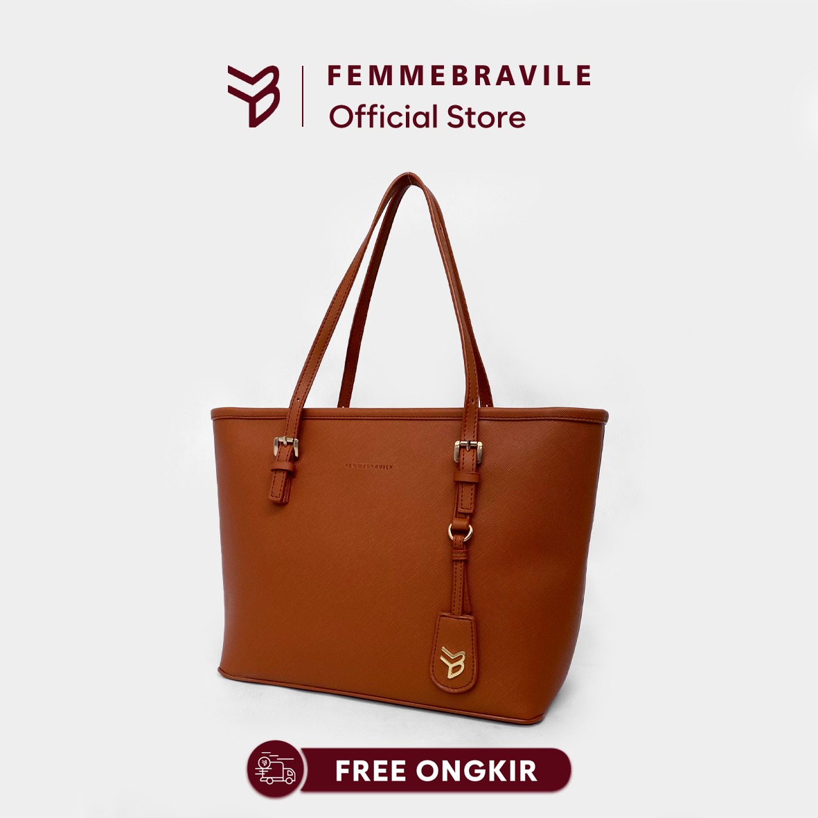 FEMMEBRAVILE Tas Wanita Totebag Fashion Wanita Shoulder Bag Totebag Kuliah Teresa Bag