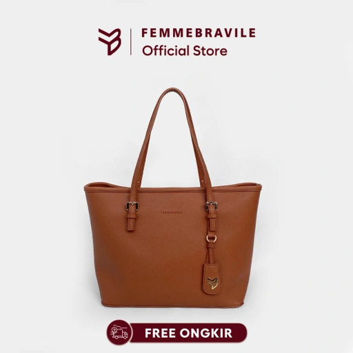 Image of FEMMEBRAVILE Tas Wanita Totebag Fashion Wanita Shoulder Bag  Totebag Kuliah  Teresa Bag