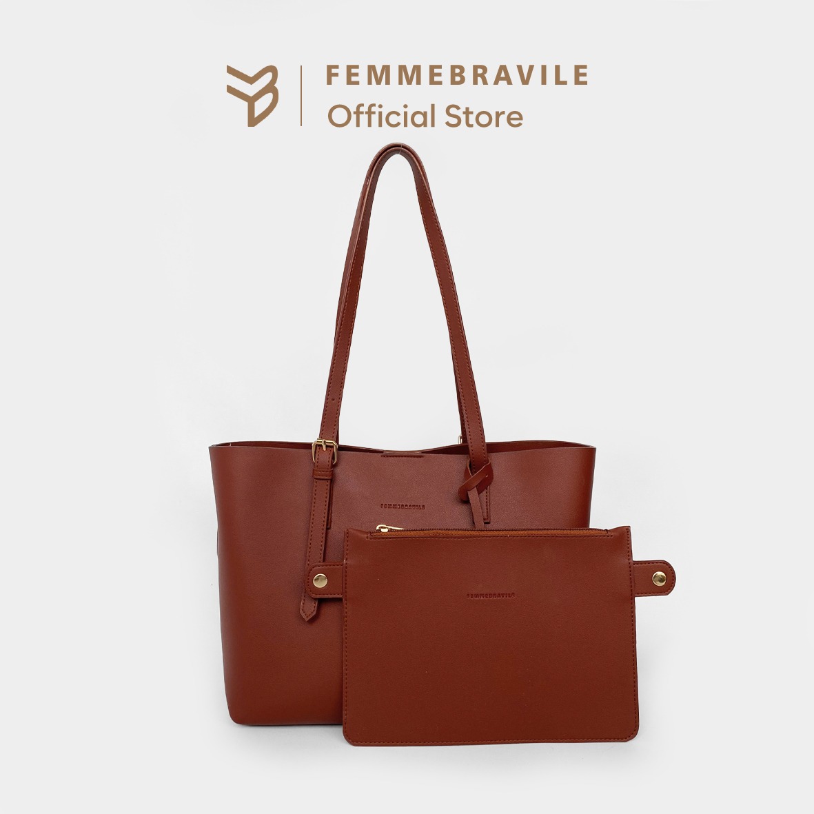 FEMMEBRAVILE Tas Wanita Totebag Fashion Wanita Shoulder Bag Totebag Kuliah Arma Bag