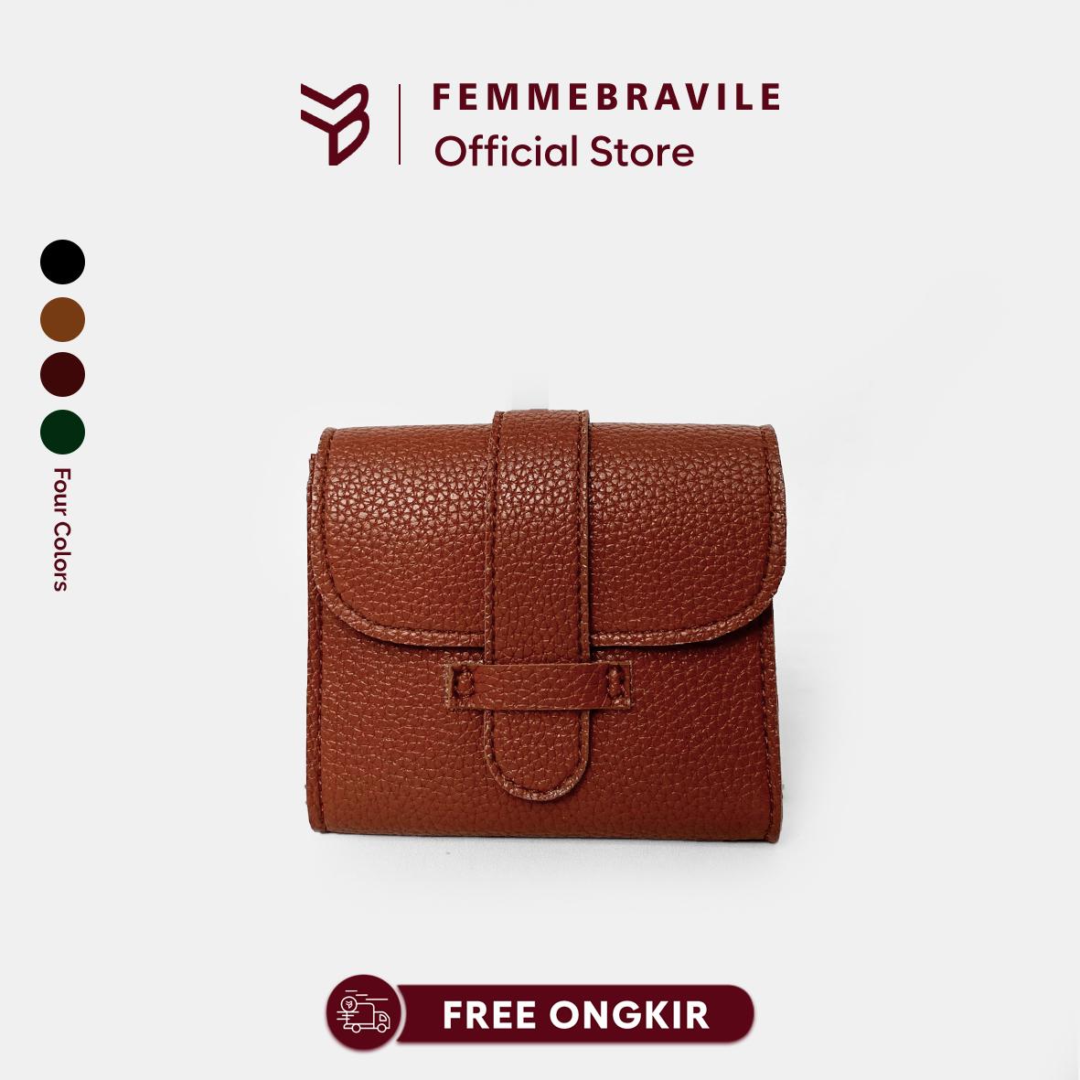 Dompet Wanita Mini Kulit Premium | Wallet Lipat Kecil Elegan Muat Kartu & Uang | Dinda Wallet