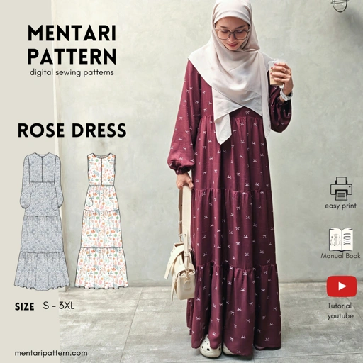 Image of ROSE DRESS Digital pattern