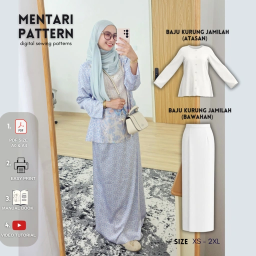 Image of Baju Kurung Jamilah | Digital Pattern