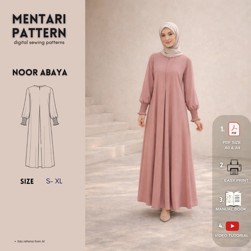 Image of Noor Abaya | Digital Pattern