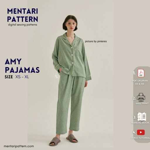 Image of AMY PAJAMAS POLA BAJU DIGITAL