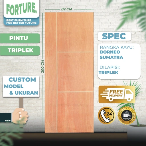 Image of Pintu Triplek Rangka Borneo