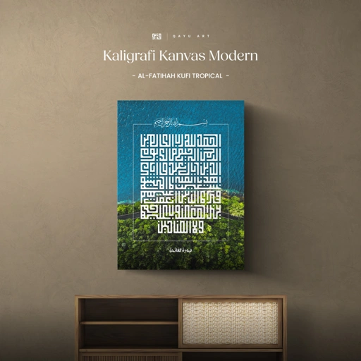Image of P34.01 Al-Fatihah Kufi Tropical