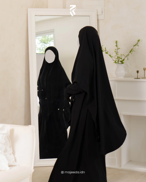 Image of Majeeda's Hayajestic Series | Black | Dress & Khiban