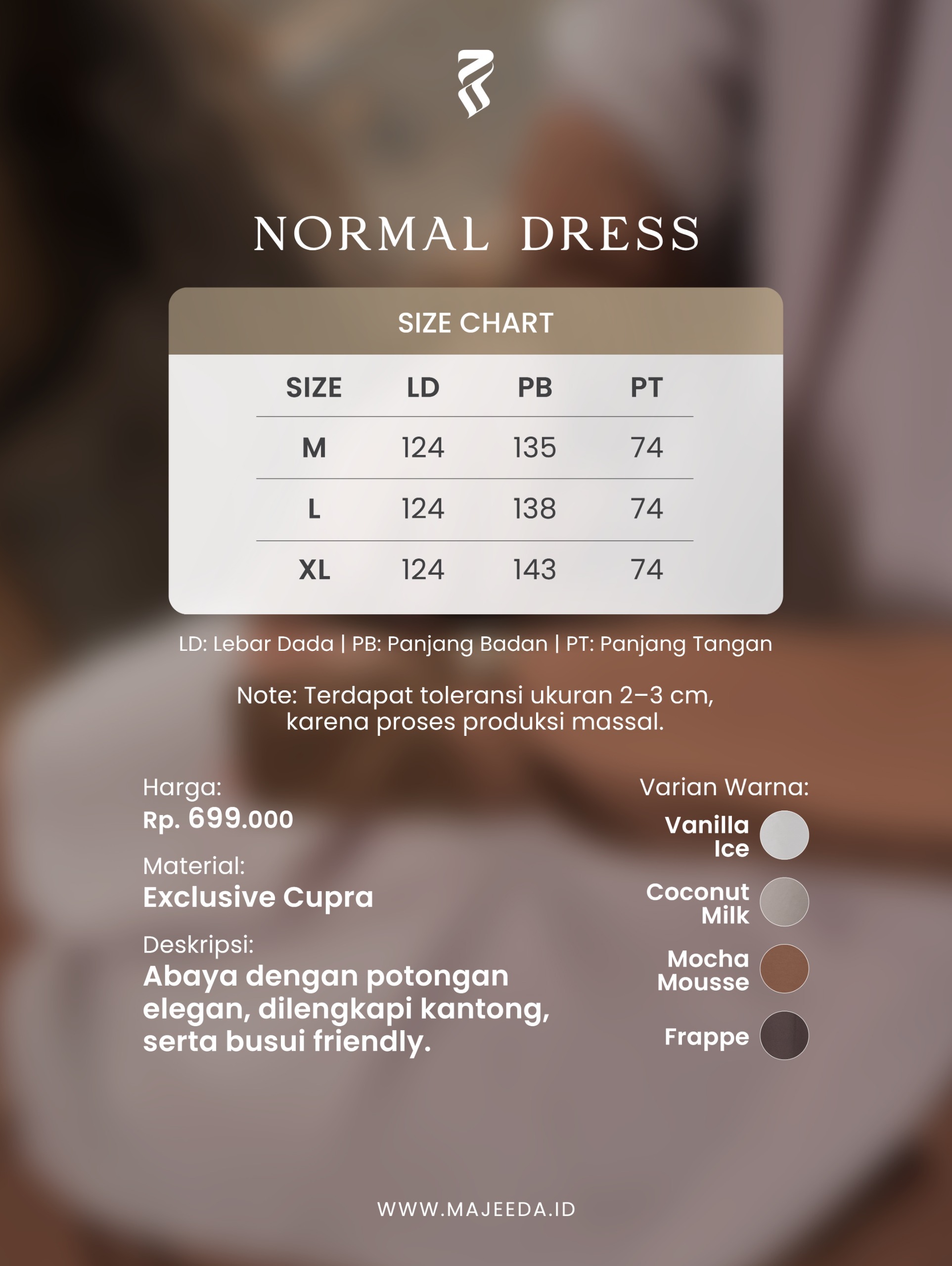 Dress Only | Normal Dress | Coconut Milk