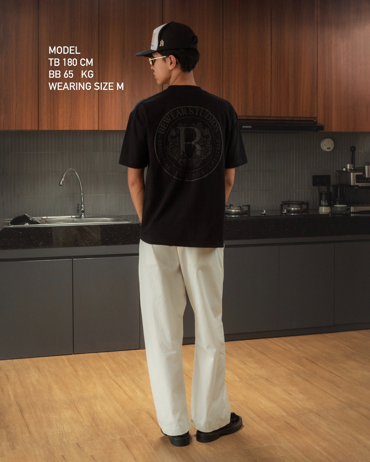 Bewear - Essentials Puff Oversize T-Shirt Black 250GSM