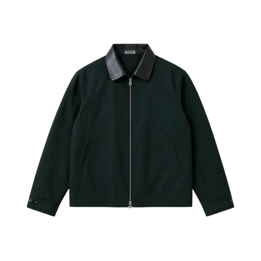Image of Bewear - Workjacket Leather Collar Navy V2