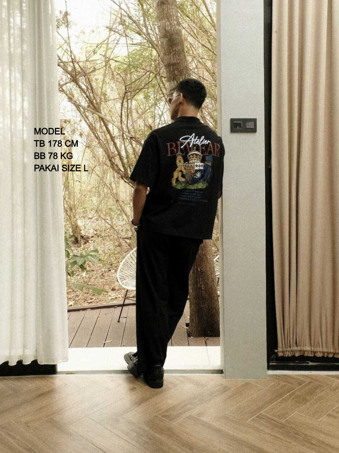Bewear - Polo Horse Star Black 250GSM
