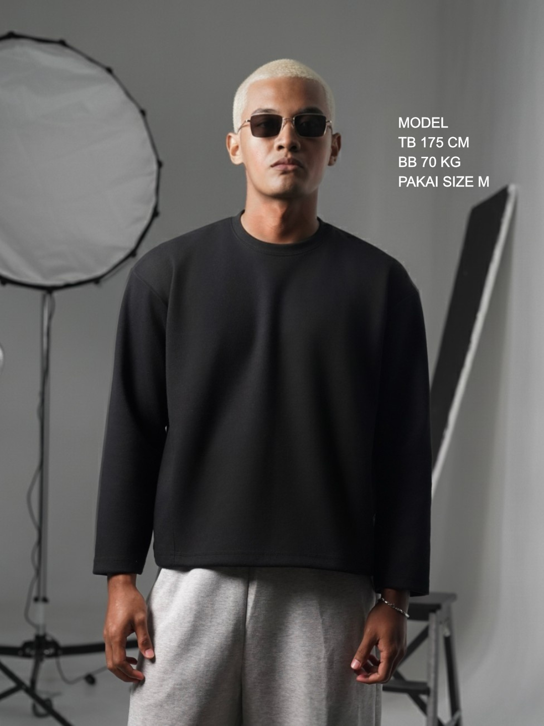 Bewear - Longsleeve Blank Boxy 290GSM Black