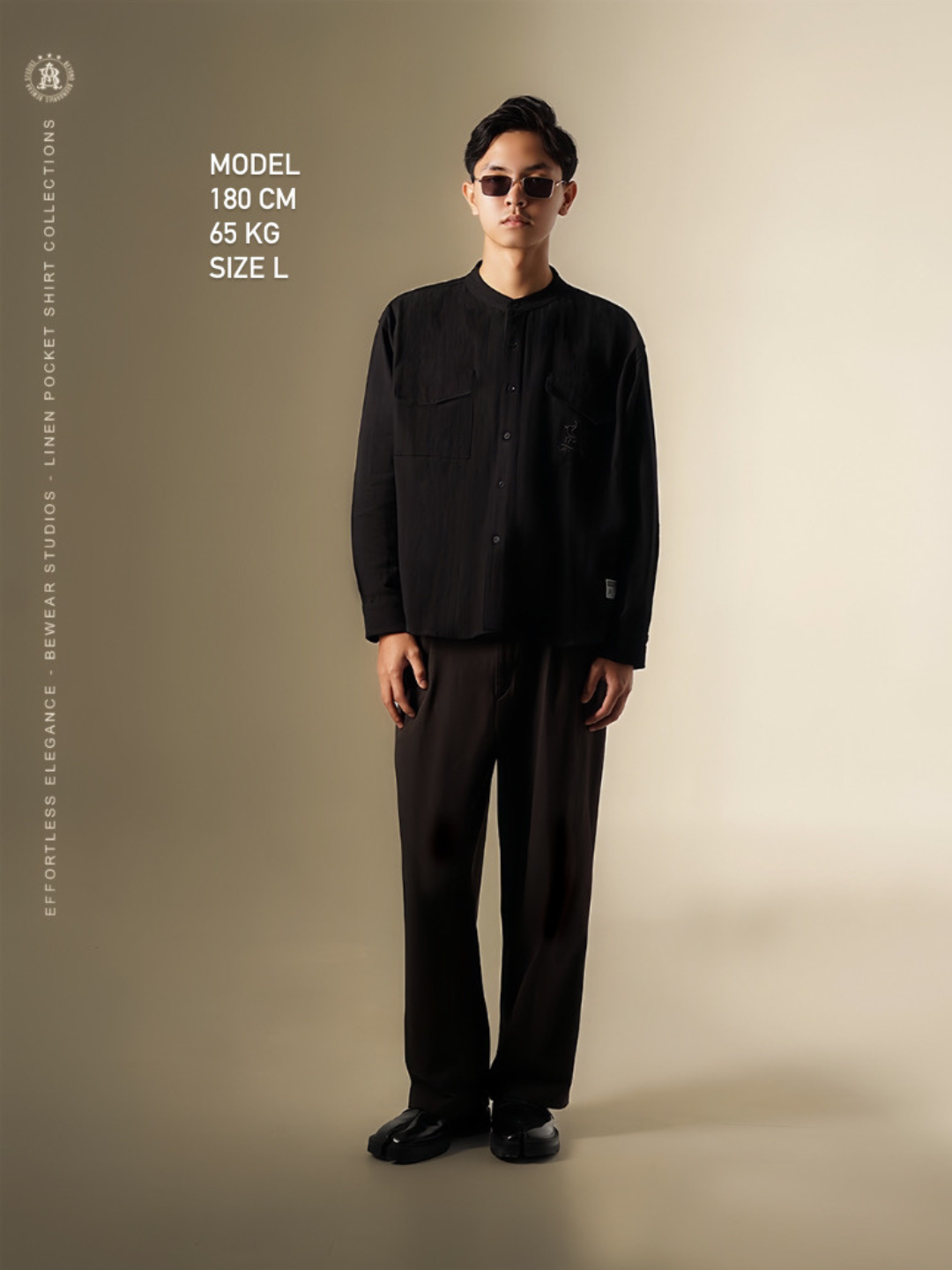 Bewear - Linen Pocket Shirt Black