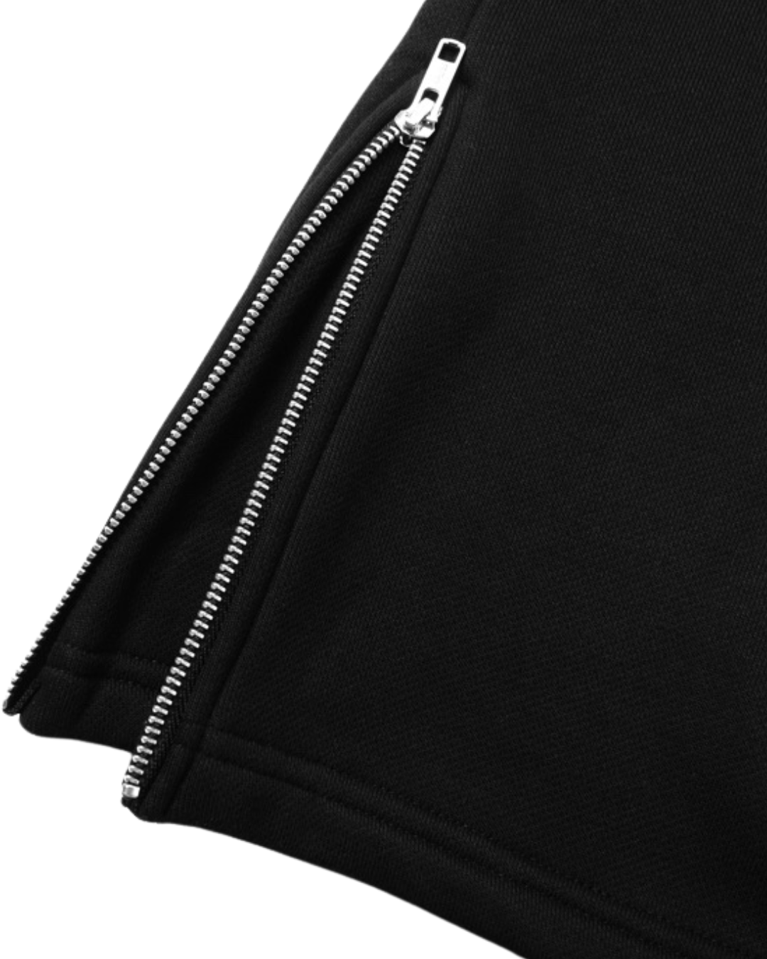 Bewear - Split Zip Sweatpants Black & Beige 330GSM