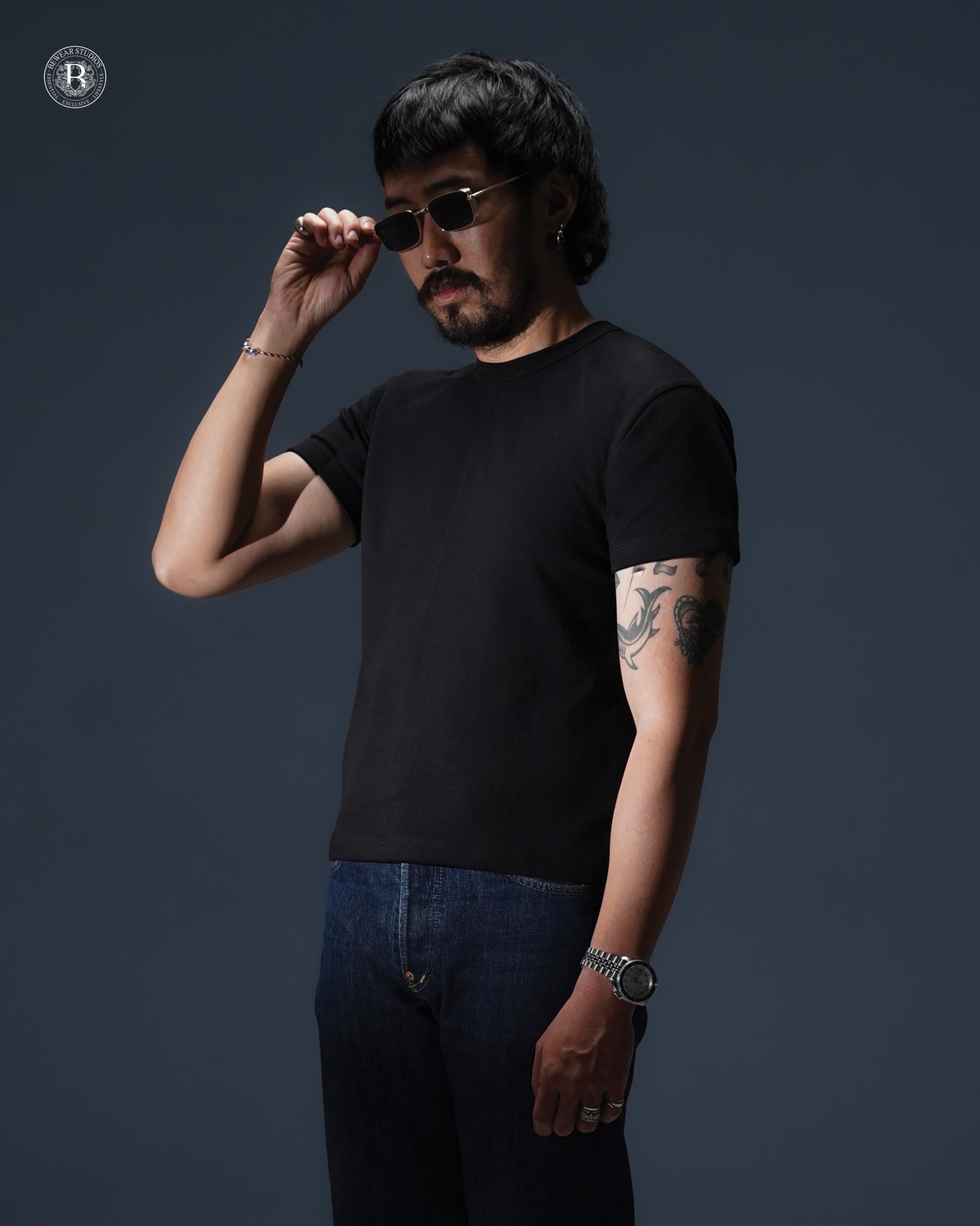 Bewear - Fitted Stretchy Tee Black V.2