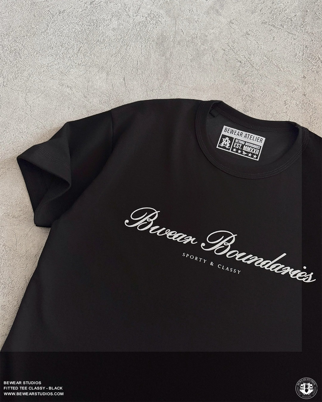 Bewear - Fitted Classy Tee Black