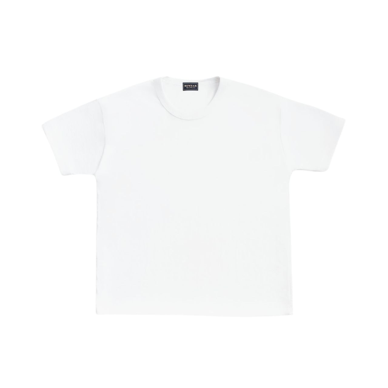 Bewear - Fitted Stretchy Tee Whitee V.2