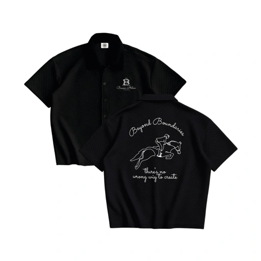 Image of Bewear - Workshirt Boxy Horse Diamond Black
