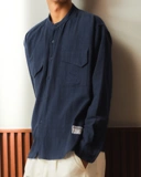Bewear - Linen Pocket Shirt Deep Blue