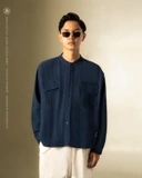 Bewear - Linen Pocket Shirt Deep Blue