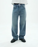Bewear - Stretchy Loose Jeans Light Blue