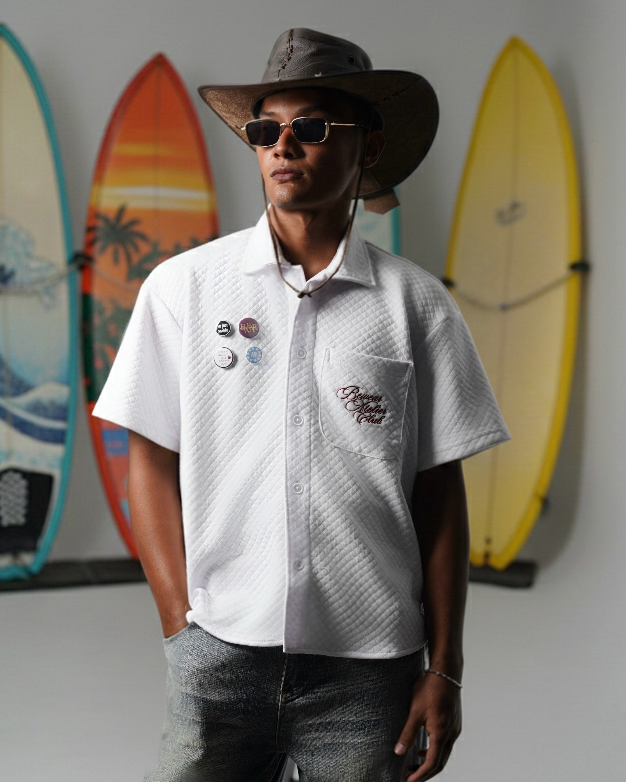Bewear - Boxy Shirt Diamond Whitee