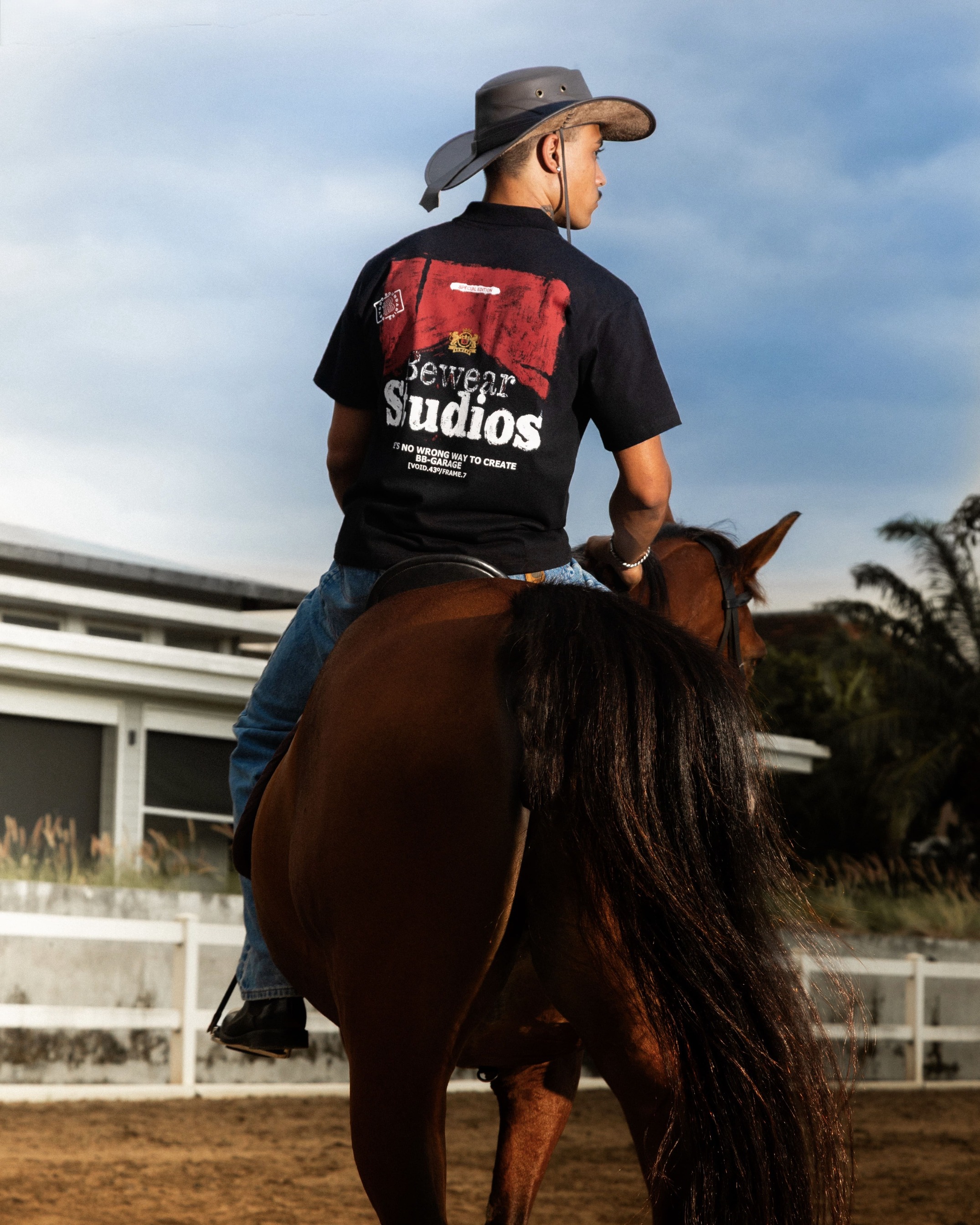 Bewear - Polo Type Redline Black 200 GSM