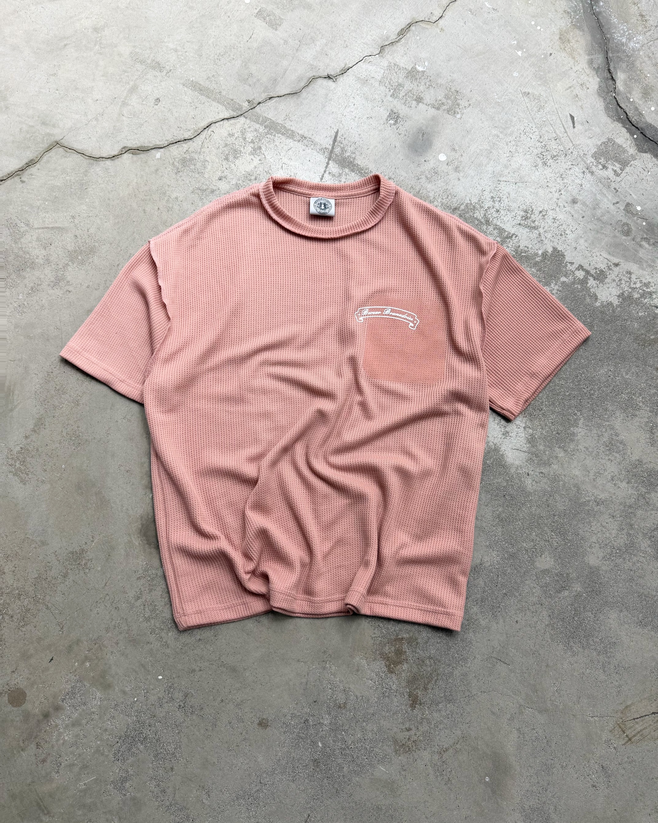 Bewear - Oversize T-Shirt Waffle Dusty Pink