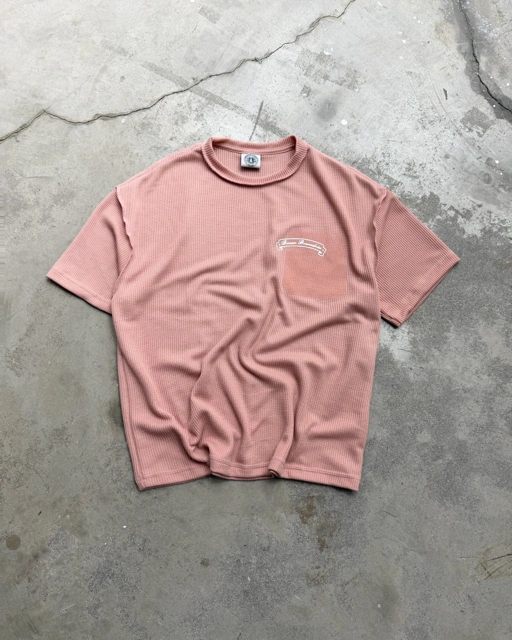 Bewear - Oversize T-Shirt Waffle Dusty Pink